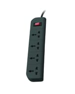 Belkin Essential Series 4-Socket Surge Protector Universal Socket with 5ft Heavy Duty Cable (Grey) 
